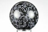 Polished, Indigo Gabbro Sphere - Madagascar #196136-1